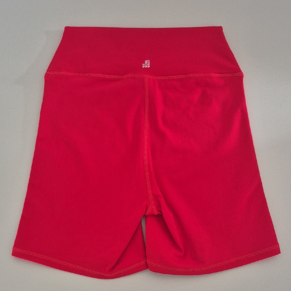 WeWoreWhat Red High-Waist Bike Shorts / SIZE S - Picture 3 of 13